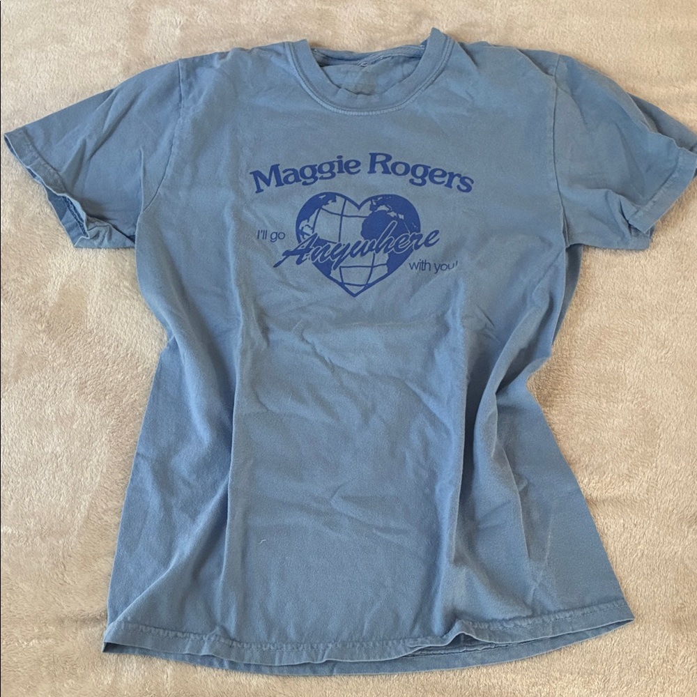 Maggie Rogers "I'll Go Anywhere" Blue Graphic Tee